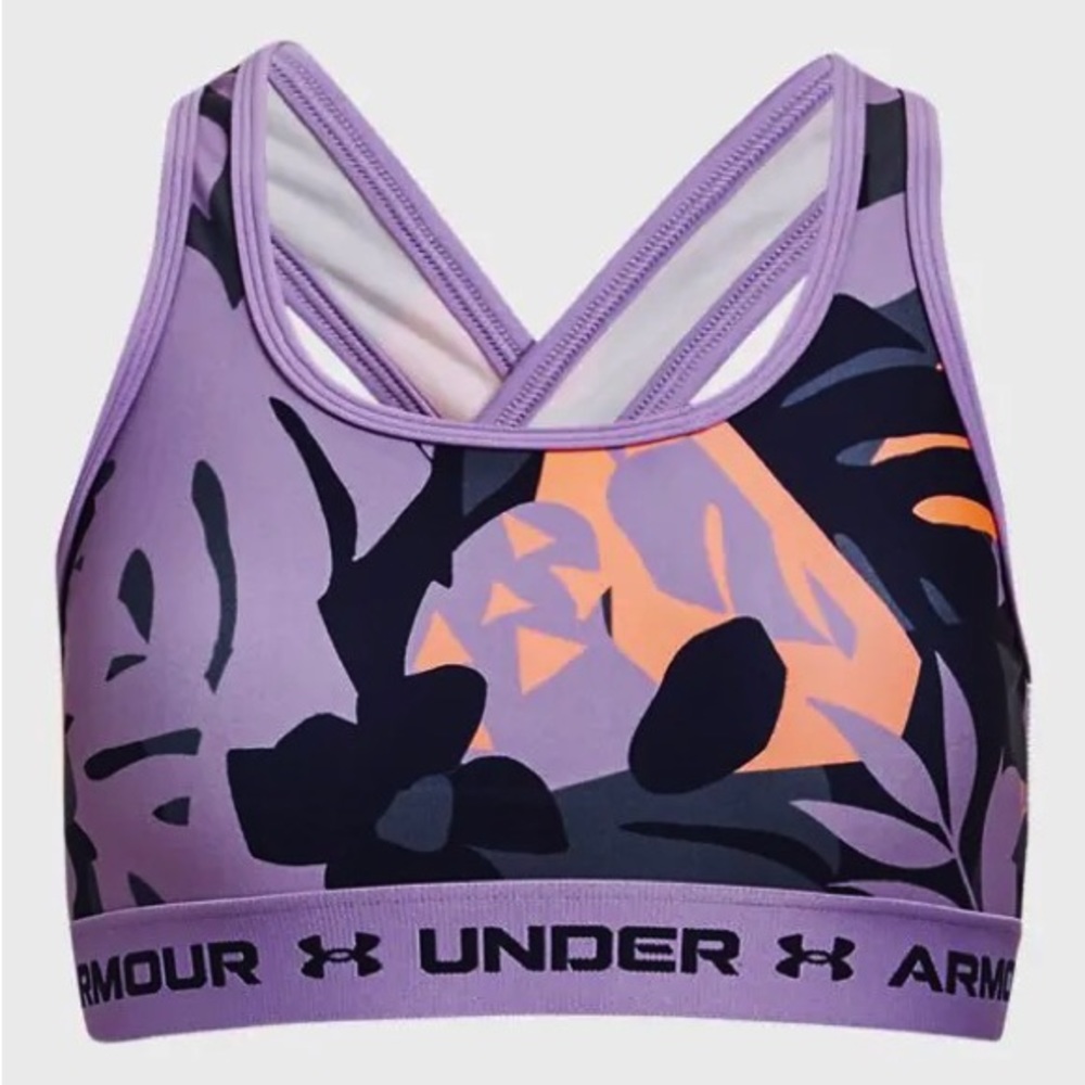 Under Armour Crossback Printed Sports Bra